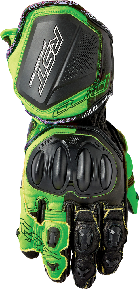 Rst Pro Series GP D30 Gloves — Black/Fluorescent Green