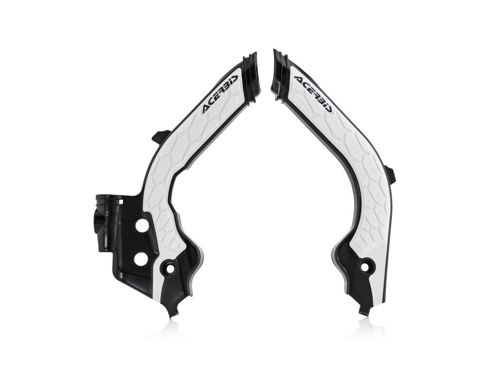 ACERBIS X-GRIP FRAME GUARDS BLACK/WHITE