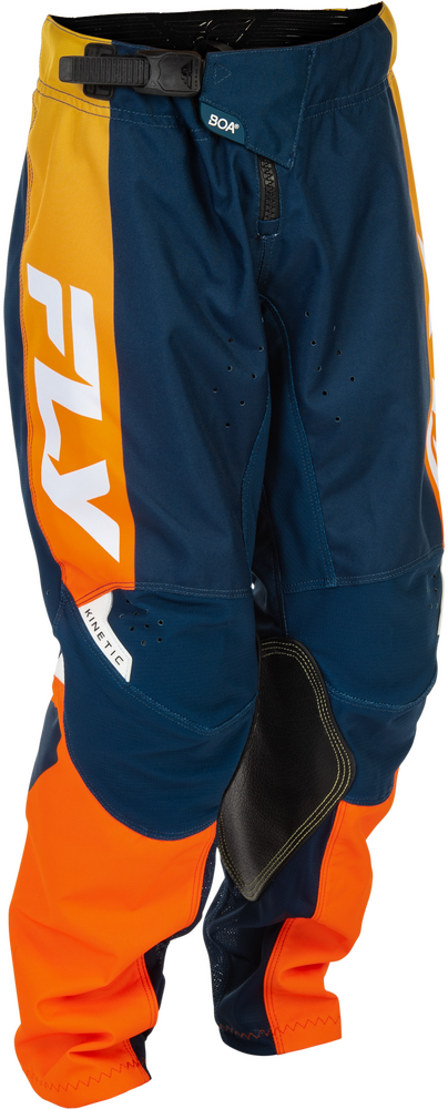 Fly Racing 2026 Youth Kinetic Pants — Navy/Orange