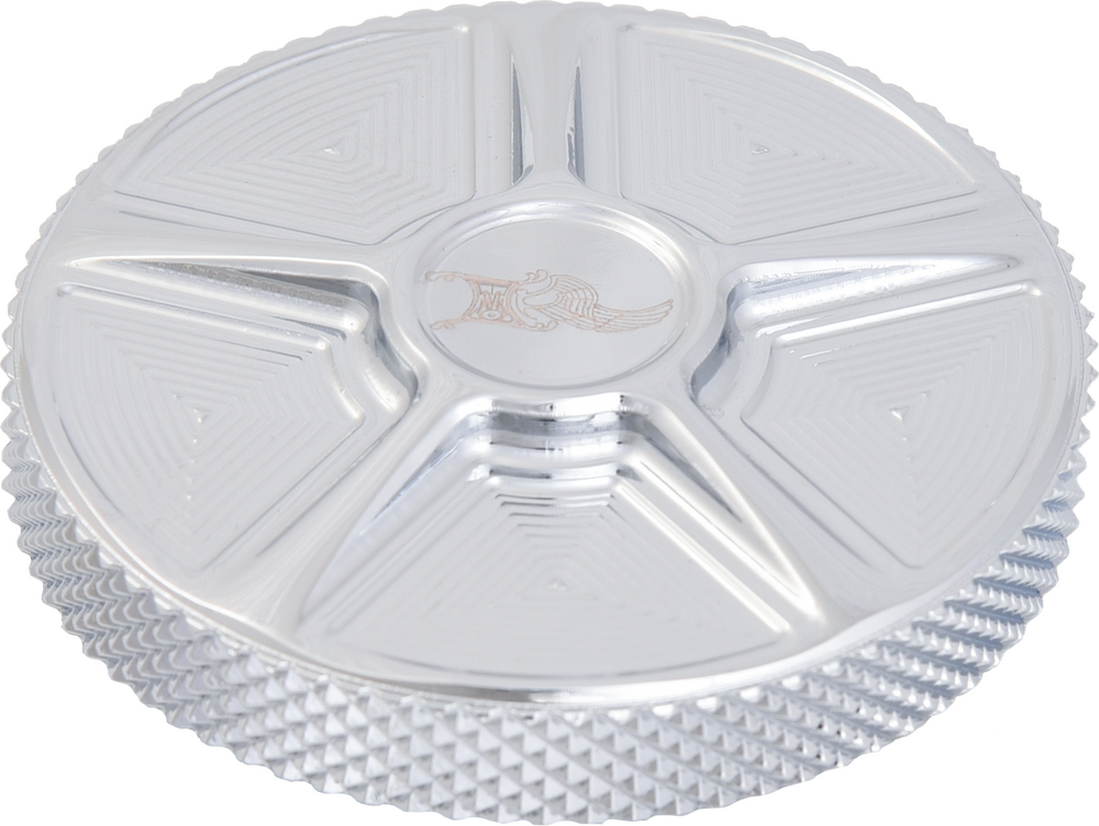 KENS FACTORY NL GAS CAP FIVE CHROME DUMMY CAP FOR M8 LH
