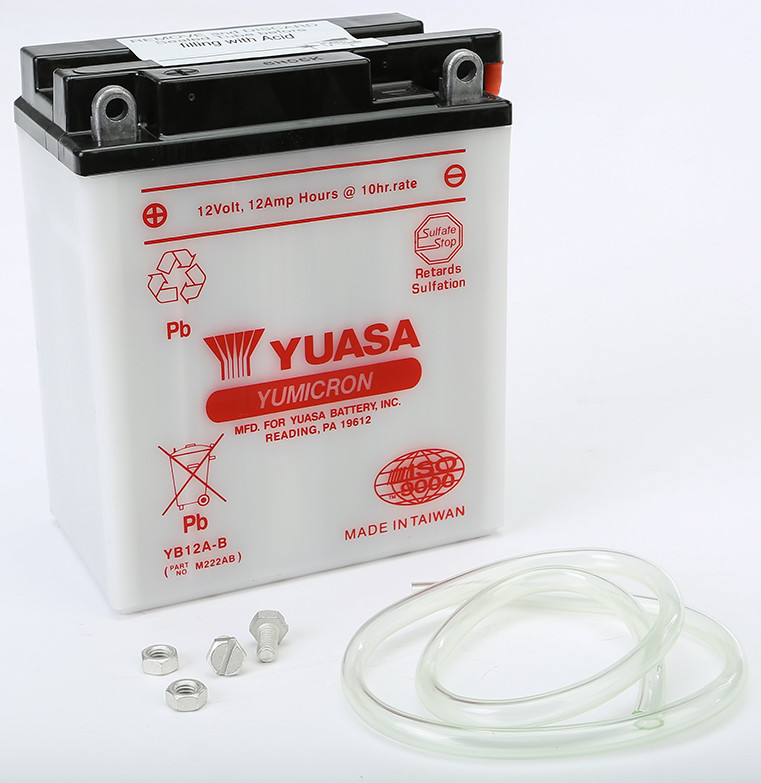 YUASA BATTERY YB12A-B CONVENTIONAL