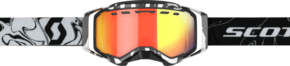 SCOTT PROSPECT GOGGLE SNOW CROSS LS MARBLE BLK/WHT W/LS RED CHROME