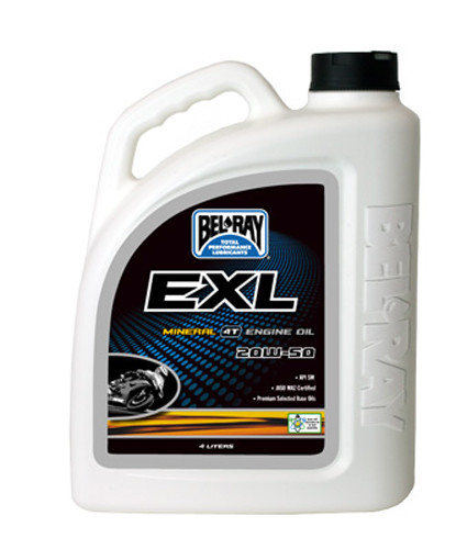 BEL-RAY EXL MINERAL 4T ENGINE OIL 20W-50 4L