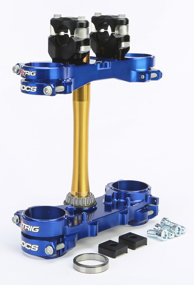 XTRIG ROCS TECH CLAMP SET BLUE YAMAHA 22MM