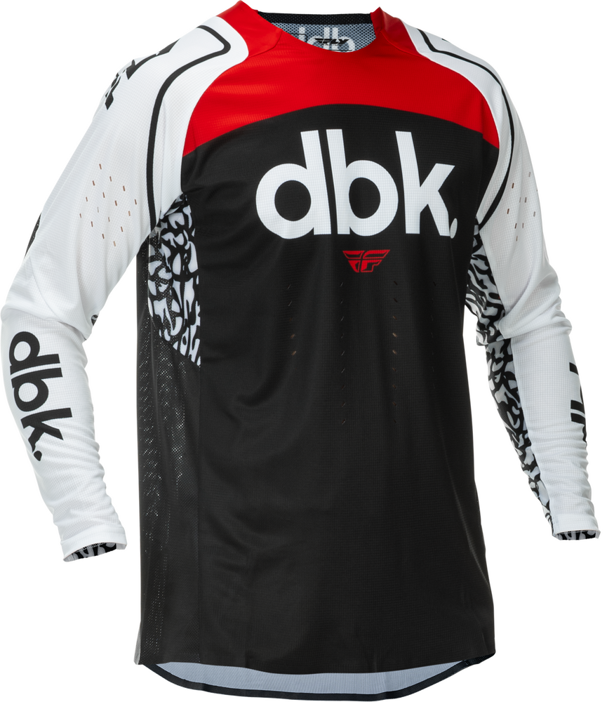 Fly Racing Evolution DST DBK Jersey (2026) — Black/Red/White