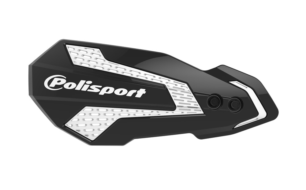 POLISPORT MX FLOW HANDGUARDS BLACK/WHITE
