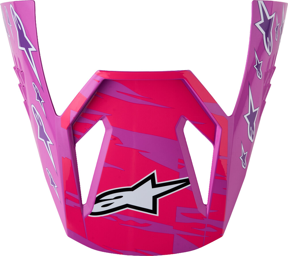 Alpinestars Youth SM3 Falcon Helmet Visors (2027) — PURPLE/WHITE/BLACK/PINK FLUO