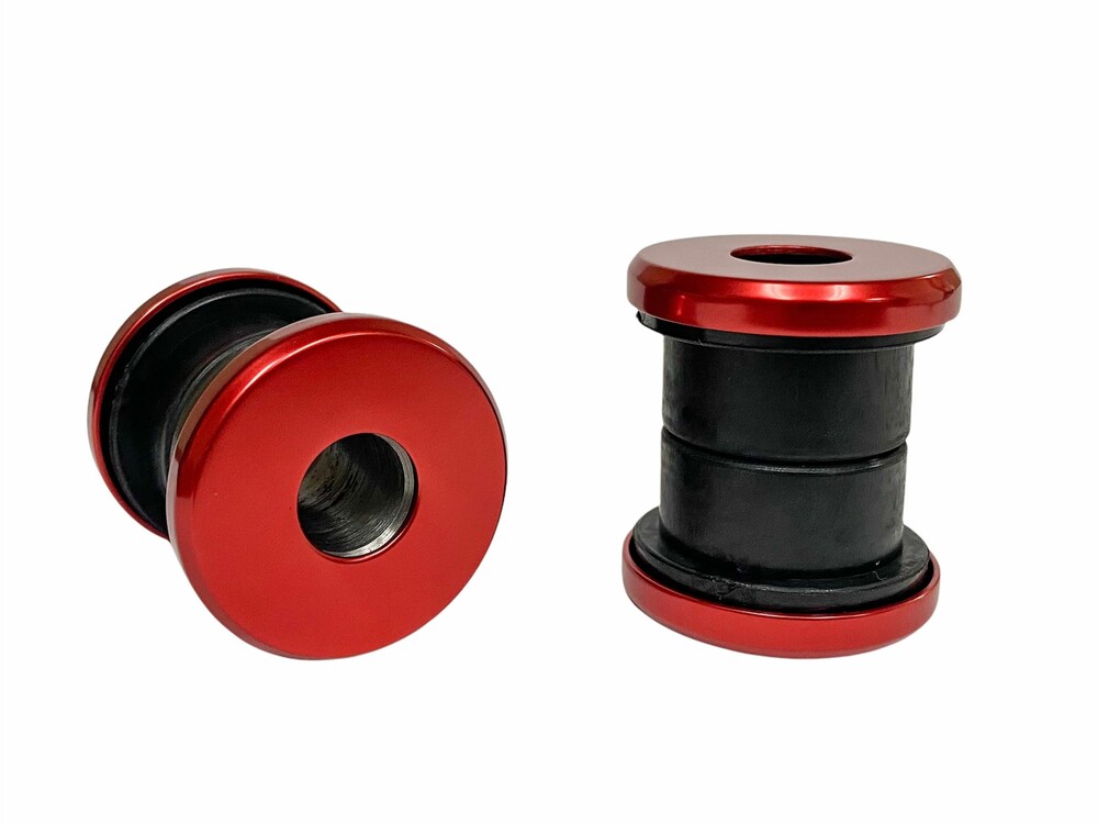 Pro One Handlebar Riser Damper Kit Polyurethane Bushing Red Anodi