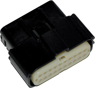 Namz Custom Cycle Mlx 20-Pin Fem Connector Black 07-Up Hd# 72500-07bk
