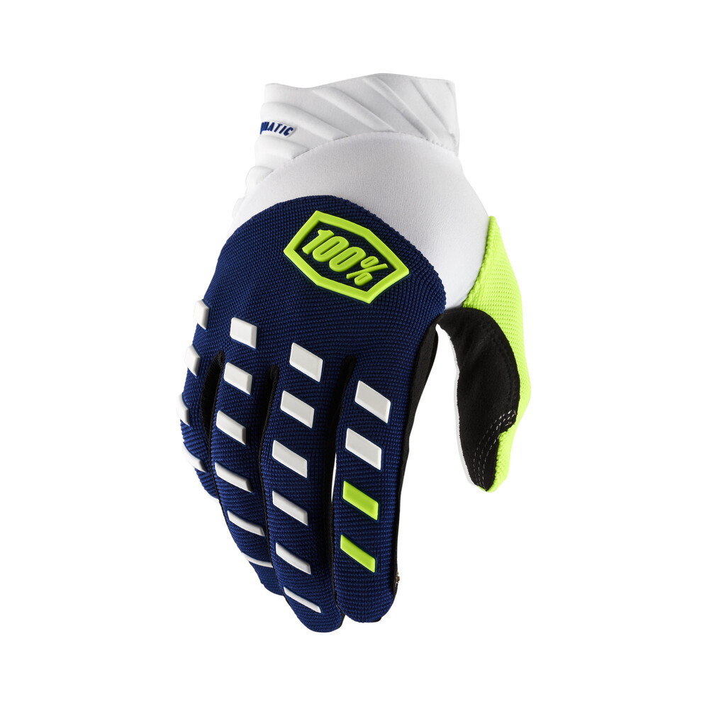 100-PERCENT AIRMATIC GLOVES NAVY/WHITE MD