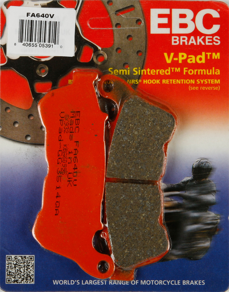 EBC FA640V Semi Sintered Brake Pads For Harley Sportster 2014-2022