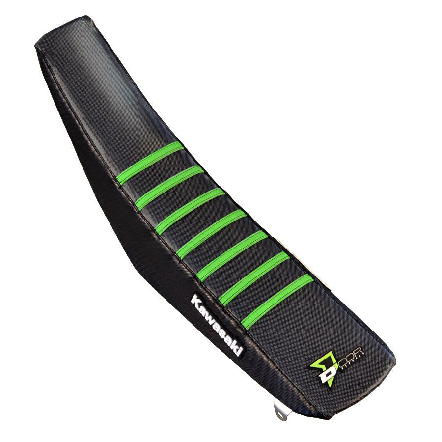 D-Cor Seat Cover Black/Green W/Ribs