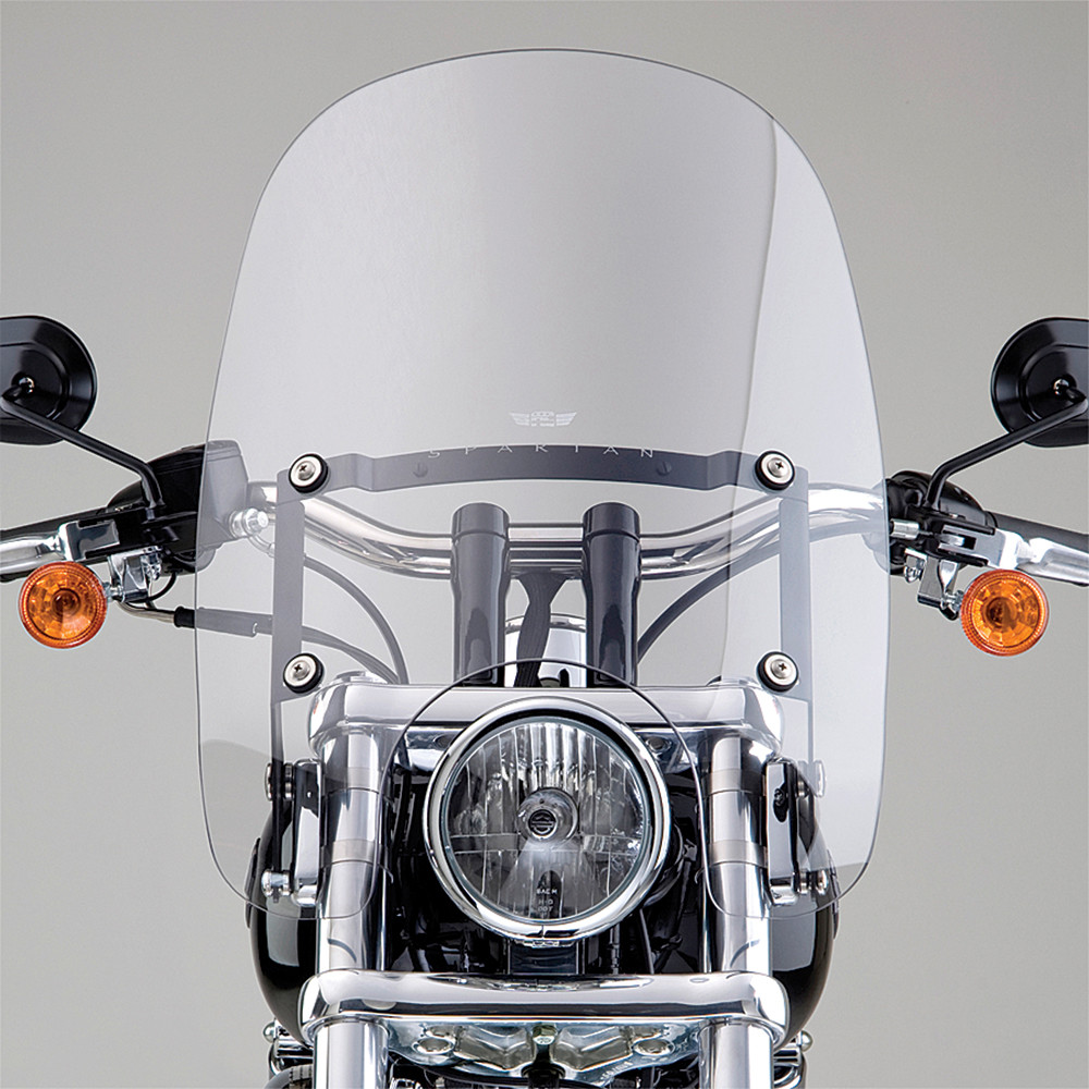 SPARTAN WINDSHIELD 18.5" CLEAR QUICK RELEASE