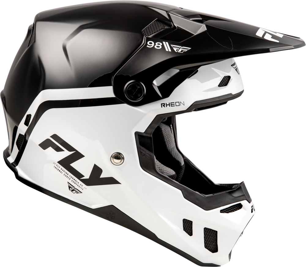 FLY RACING FORMULA CC OBJECTIVE HELMET BLACK/WHITE LG