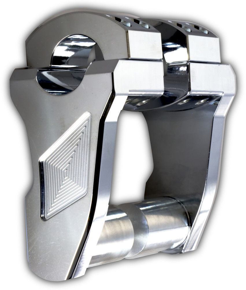 ROX PIVOTING HANDLEBAR RISER CHROME 3" RISE