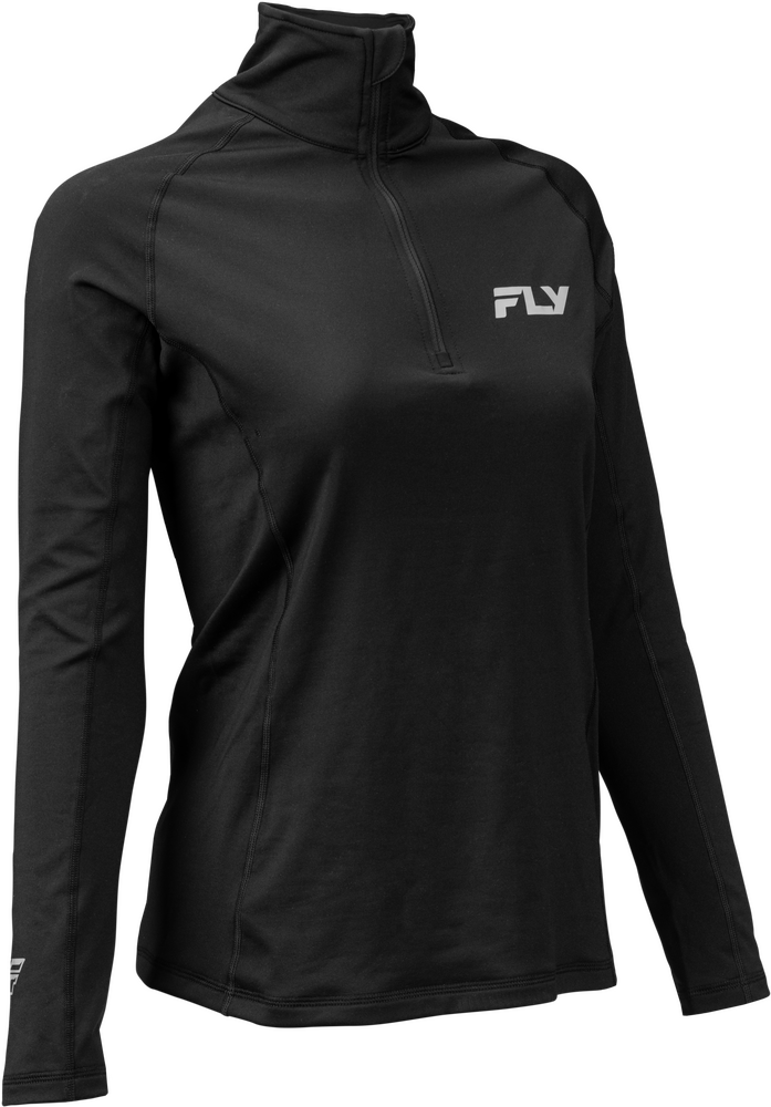 Fly Racing Wmn's Hvywght Baselyer 3/4 Zip Black XS