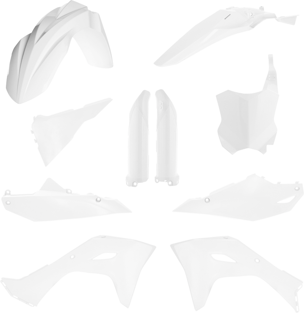 ACERBIS FULL PLASTIC KIT KAW WHITE