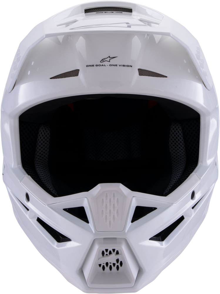 ALPINESTARS SM3 SOLID HELMET WHITE GLOSSY SM