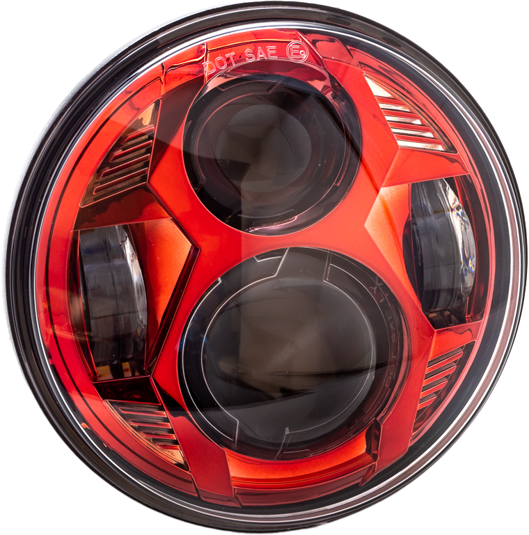 LETRIC LIGHTING CO 5.75" LED RED HEADLIGHT