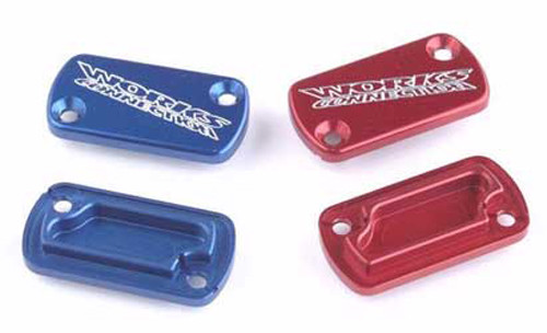WORKS BILLET FRONT BRAKE COVER RED CR CRF XR
