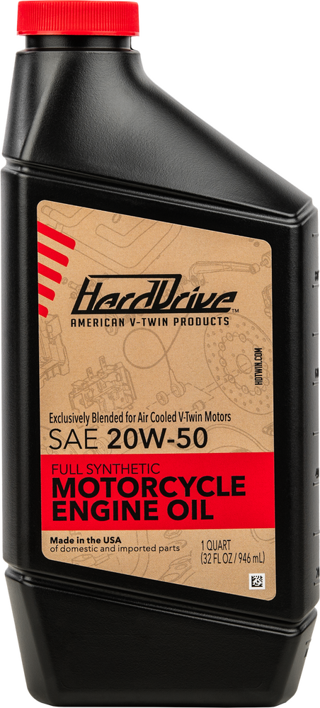 Harddrive Full Syn Engine Oil 20w50 1 Qt (12/Case  Sold Ea)