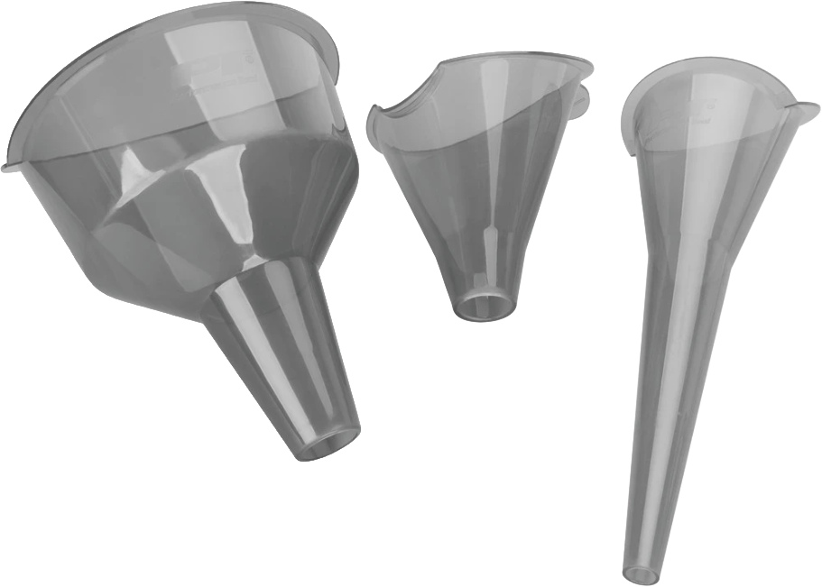 Performance Tool 3 Pc. Clear View Funnels 1/2 Pt & 1 Qt