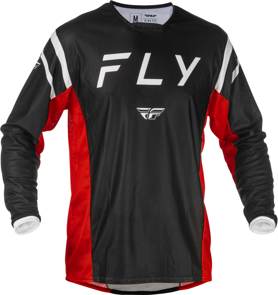 FLY RACING KINETIC MESH CENTER JERSEY BLACK/WHITE/RED XL