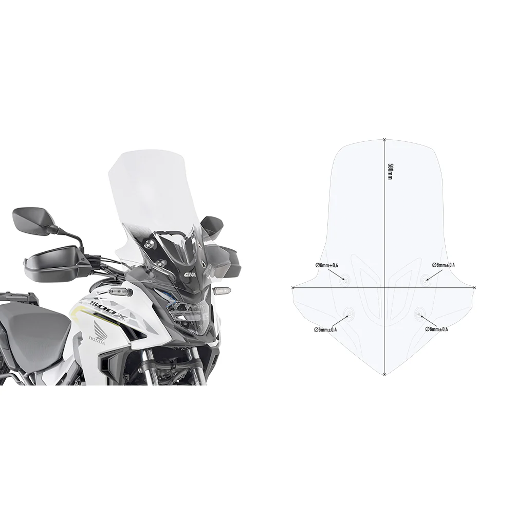 Givi D1171ST Windscreen Honda CB500X 2019-2023