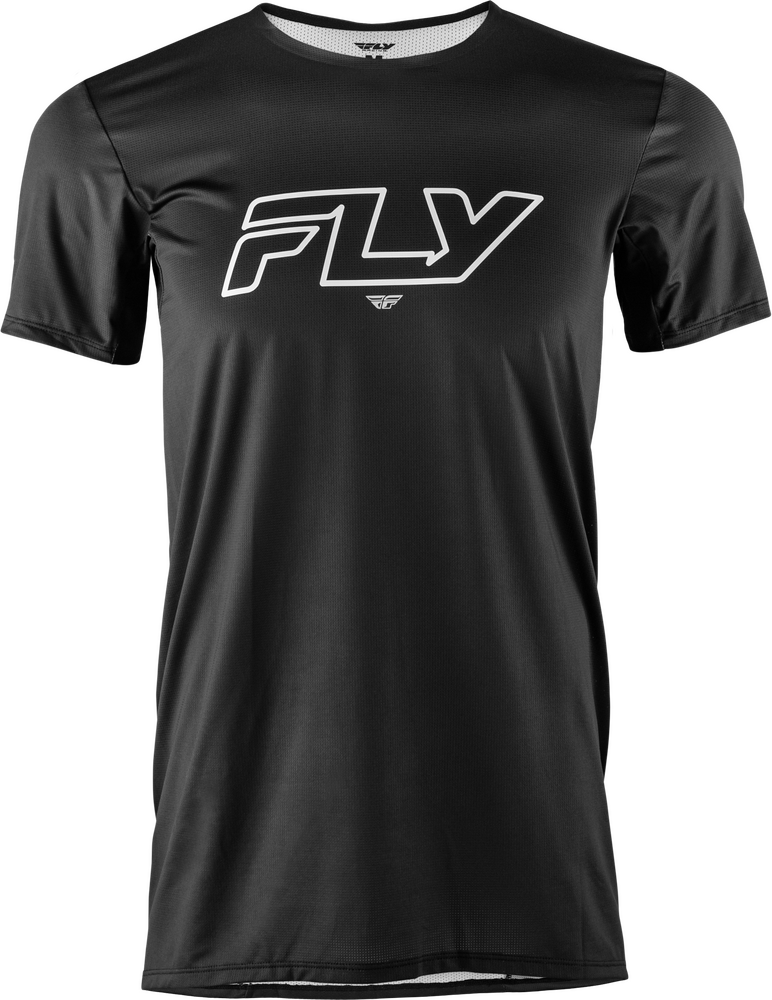 Fly Mtb Enduro Short Sleeve Jersey (2026) — Black/White