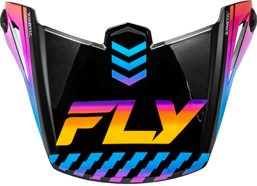 Fly Racing Kinetic Menace Visor (2024) — Black/Sunrise