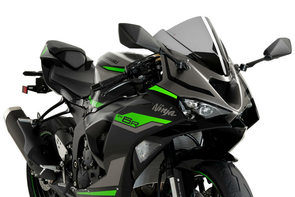 PUIG WINDSCREEN Z-RACING SMOKE KAW
