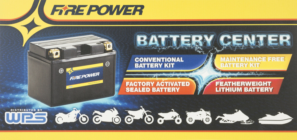 FIRE POWER BATTERY RACK SIGN
