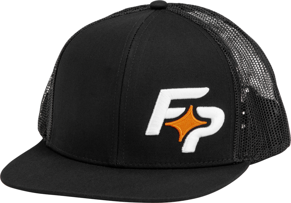 Fire Power Flat Bill Hat — Black
