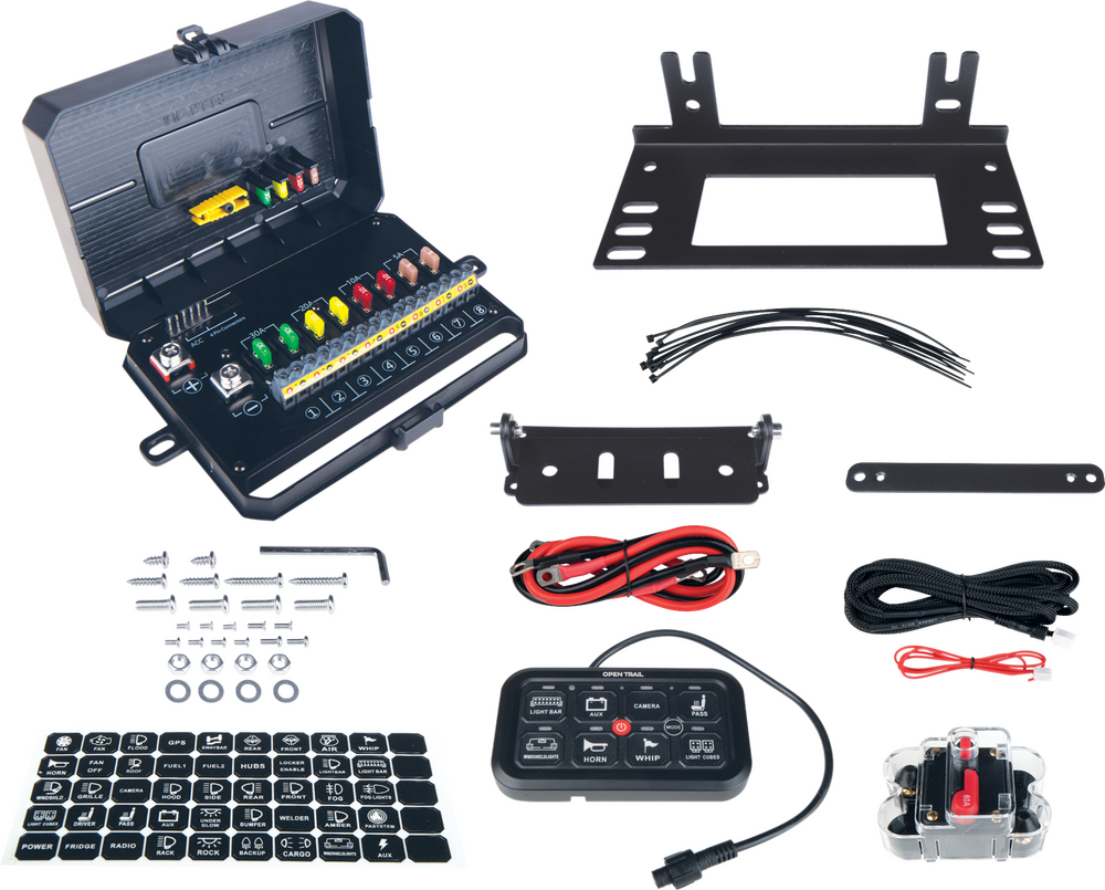 OPEN TRAIL MULTIFUNCTION RGB SWITCH PANEL 8 GANG