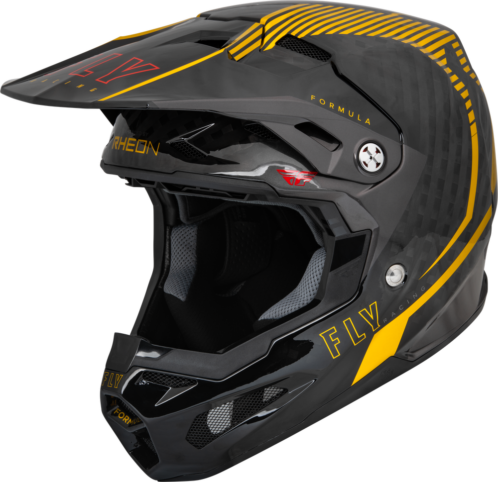 YOUTH FORMULA CARBON TRACER HELMET GOLD/BLACK YL