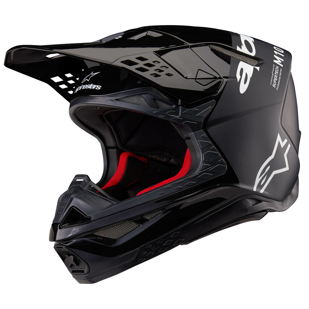ALPINESTARS SUPERTECH S-M10 FLOOD HELMET BLACK/DARK GREY M&G 2X