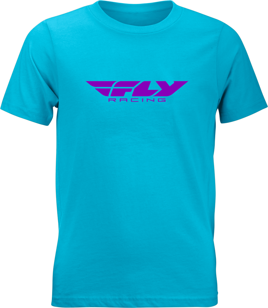 Fly Racing Youth Corporate Tee — Blue/Purple