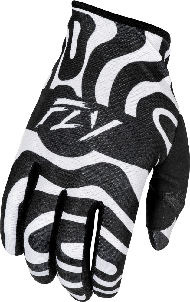 Fly Racing Lite Gloves Abyss — White/Black