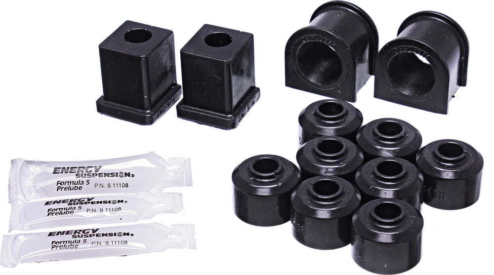 ENERGY SUSP. SWAY BAR BUSH KIT FRONT/REAR BLACK POL