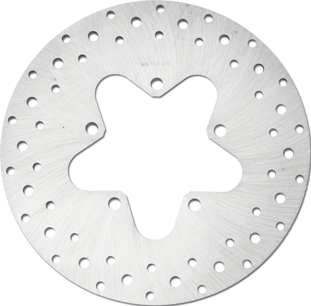 SS REAR ROTOR 11.5 DRILLED TOURING 86-99 MACHINED