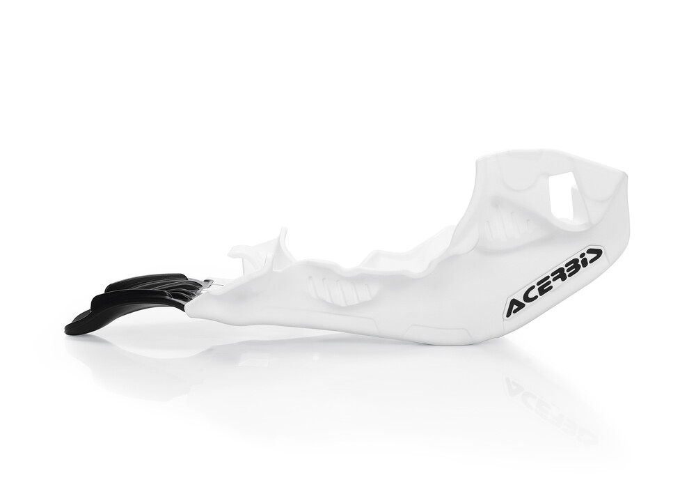 ACERBIS SKID PLATE W/LINKAGE GUARD WHITE/BLACK