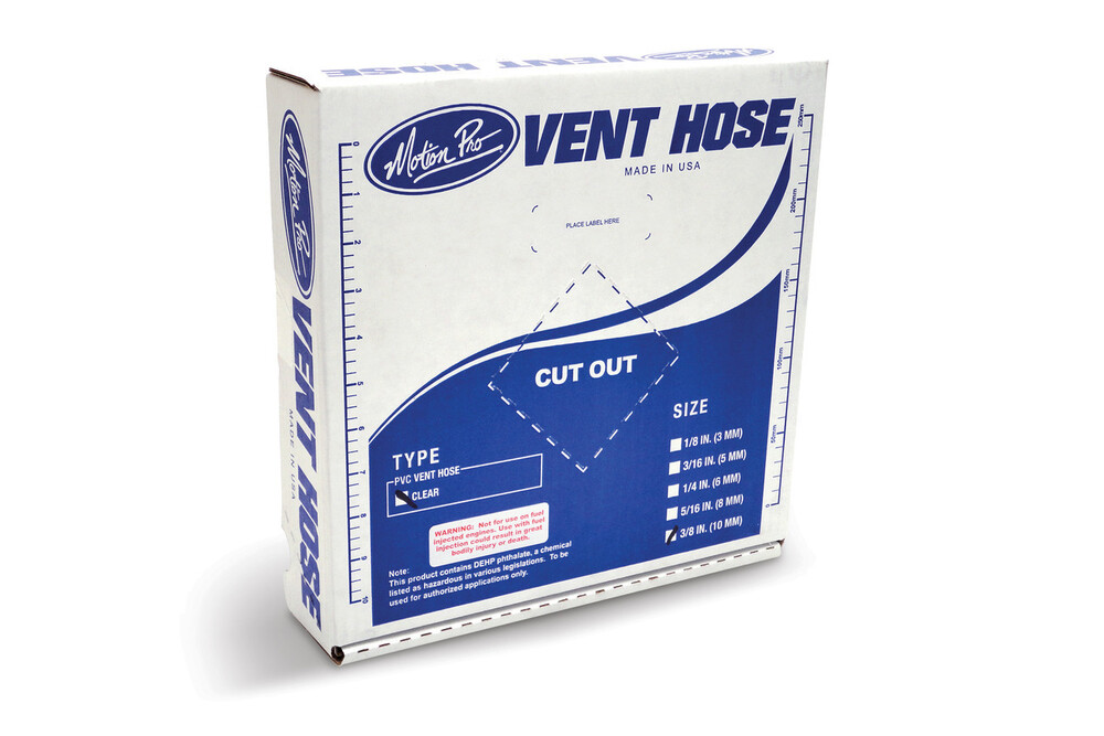 MOTION PRO CLEAR VINYL VENT LINE 3/8"X25'