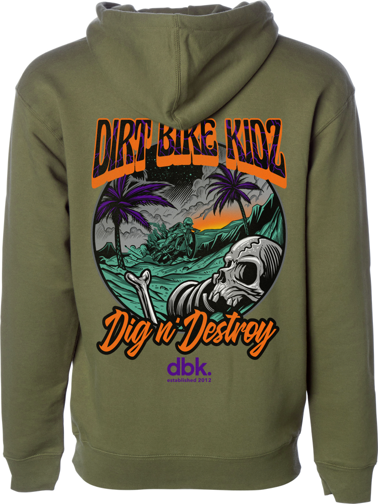 Dbk Boneyard Youth Hoodie Military Green Yx