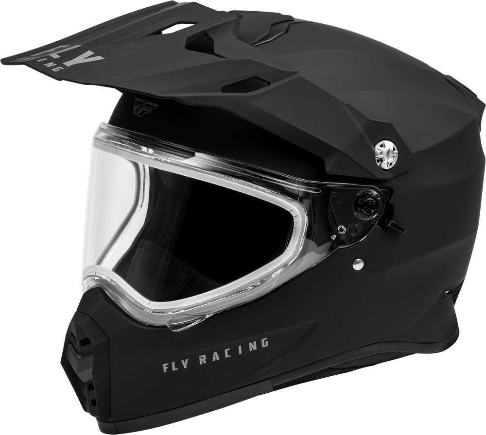 Fly Racing Trekker Cold Weather Helmet Dual Shield (2024) — Black