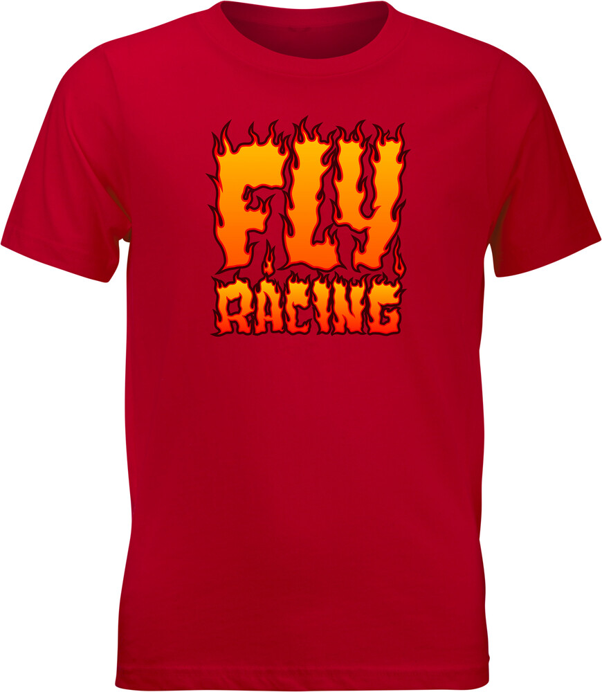 YOUTH FLY FIRE TEE RED YL
