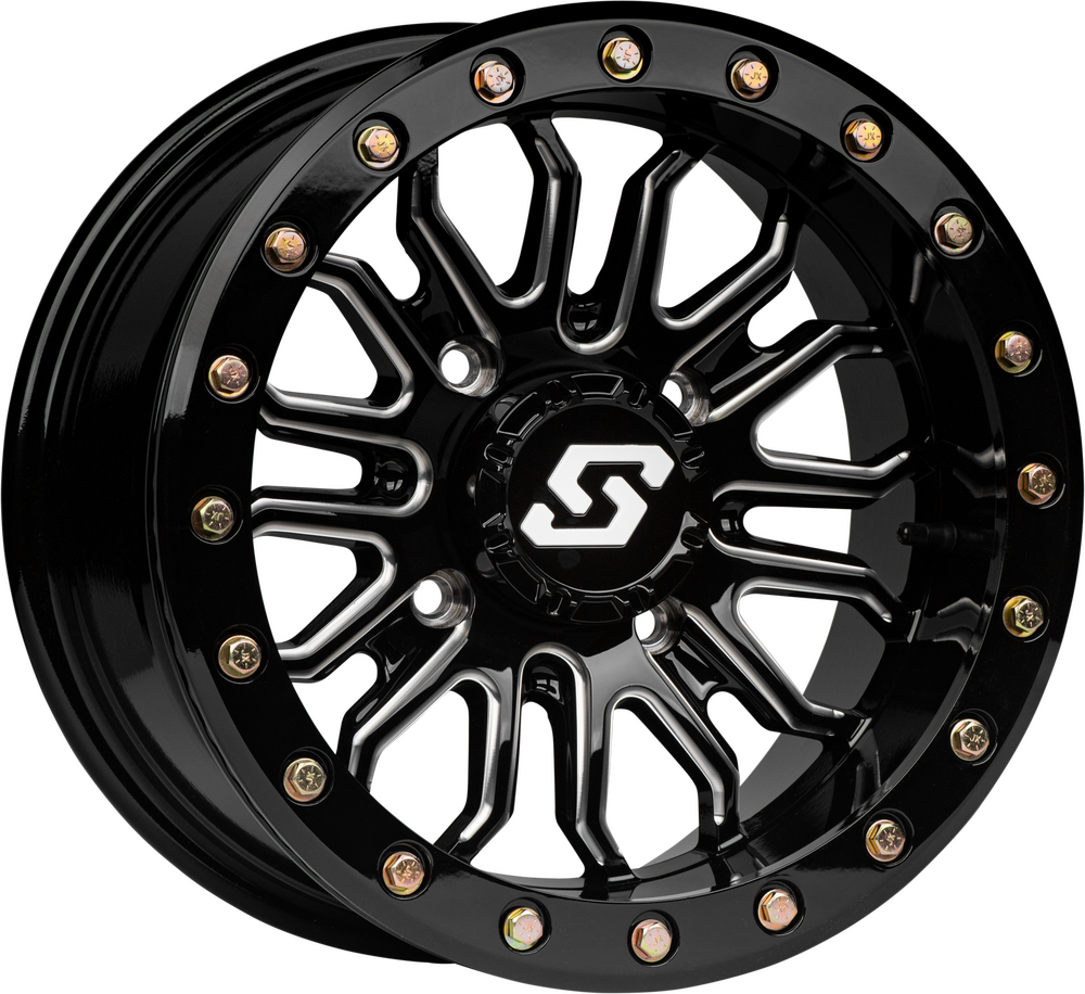 Sedona Onyx Beadlock Wheel 15x10 4/156 +0mm Black/Machined