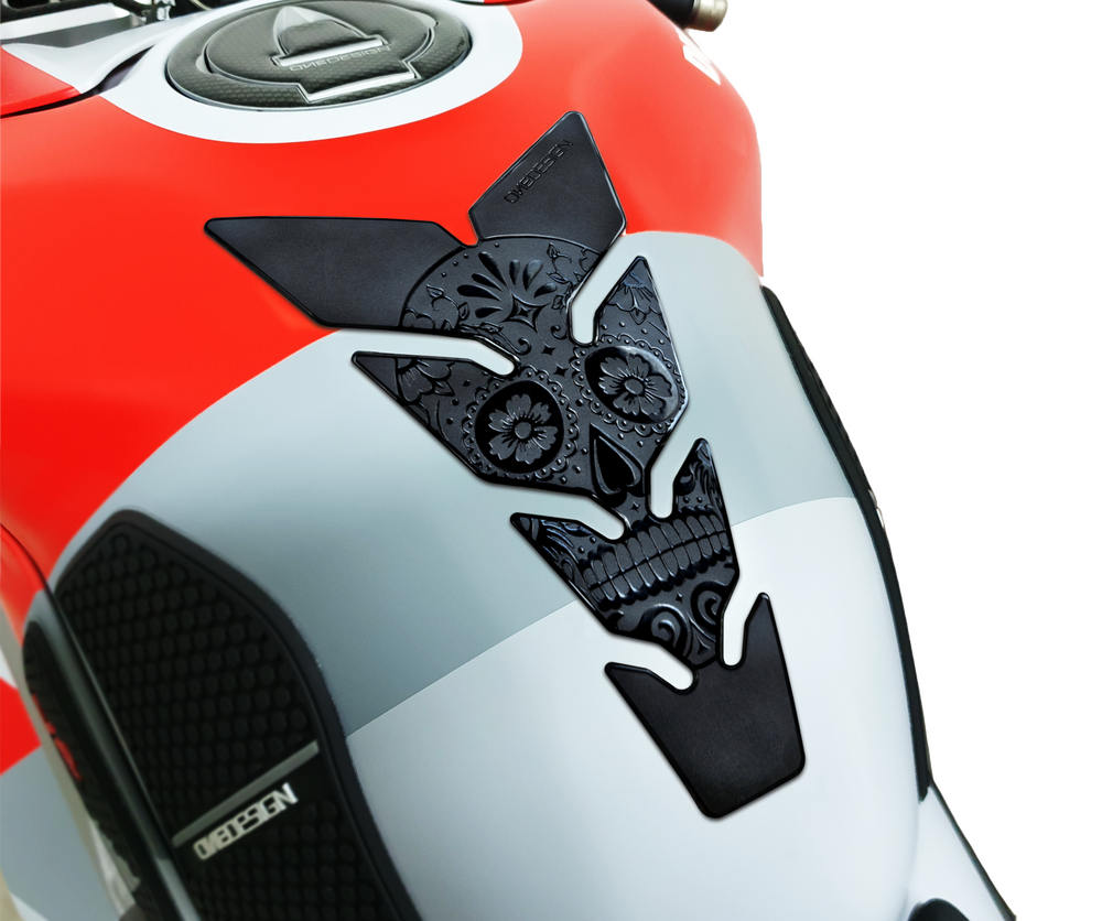 ULTRA-THIN TANK PAD SKULL BLACK