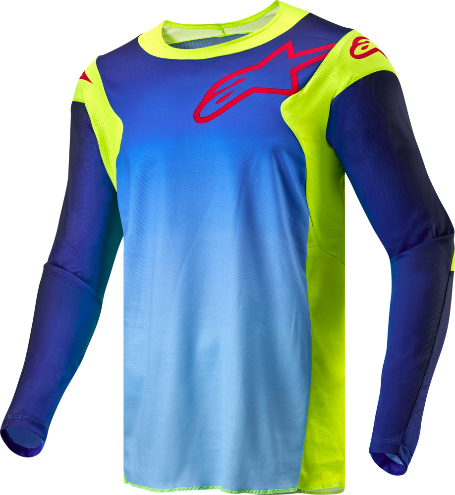 RACER HOEN JERSEY YELLOW FLUO/BLUE/NIGHT NAVY 2X