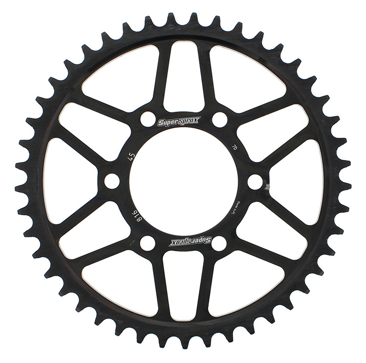 REAR SPROCKET STEEL 45T-530 BLK SUZ