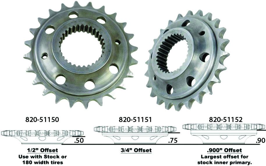 HARDDRIVE CHAIN CONV SPRKT 24T 0.9" OFFSET 6-SPEED